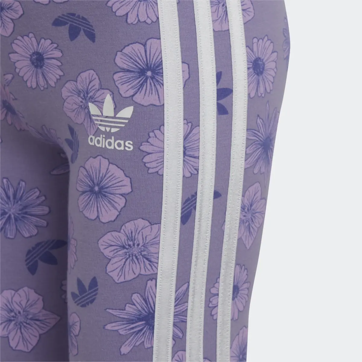 Adidas Floral Full-Zip Elongated Kapuzenjacken-Set. 2
