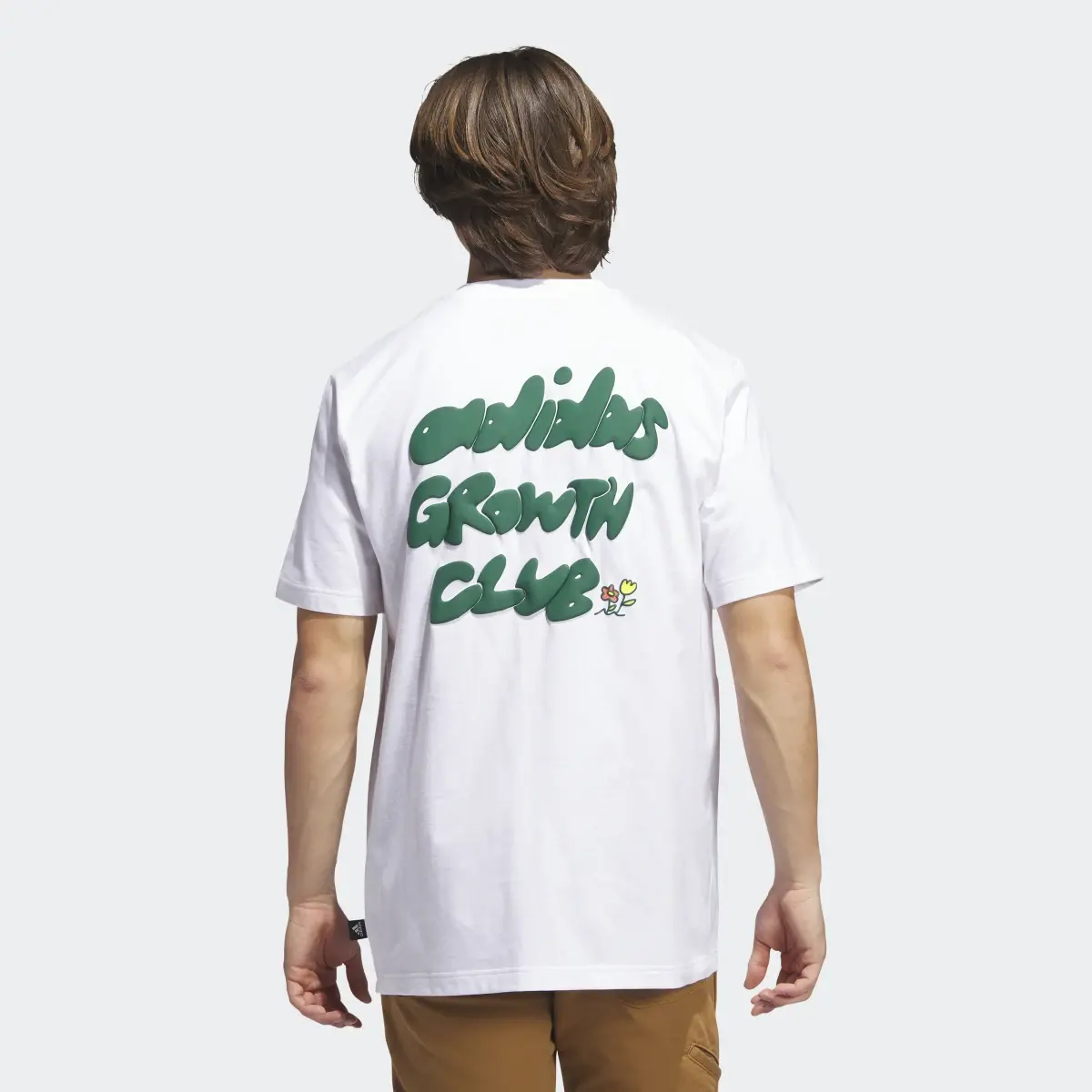 Adidas Growth Club Flower Cap Graphic Tee. 3