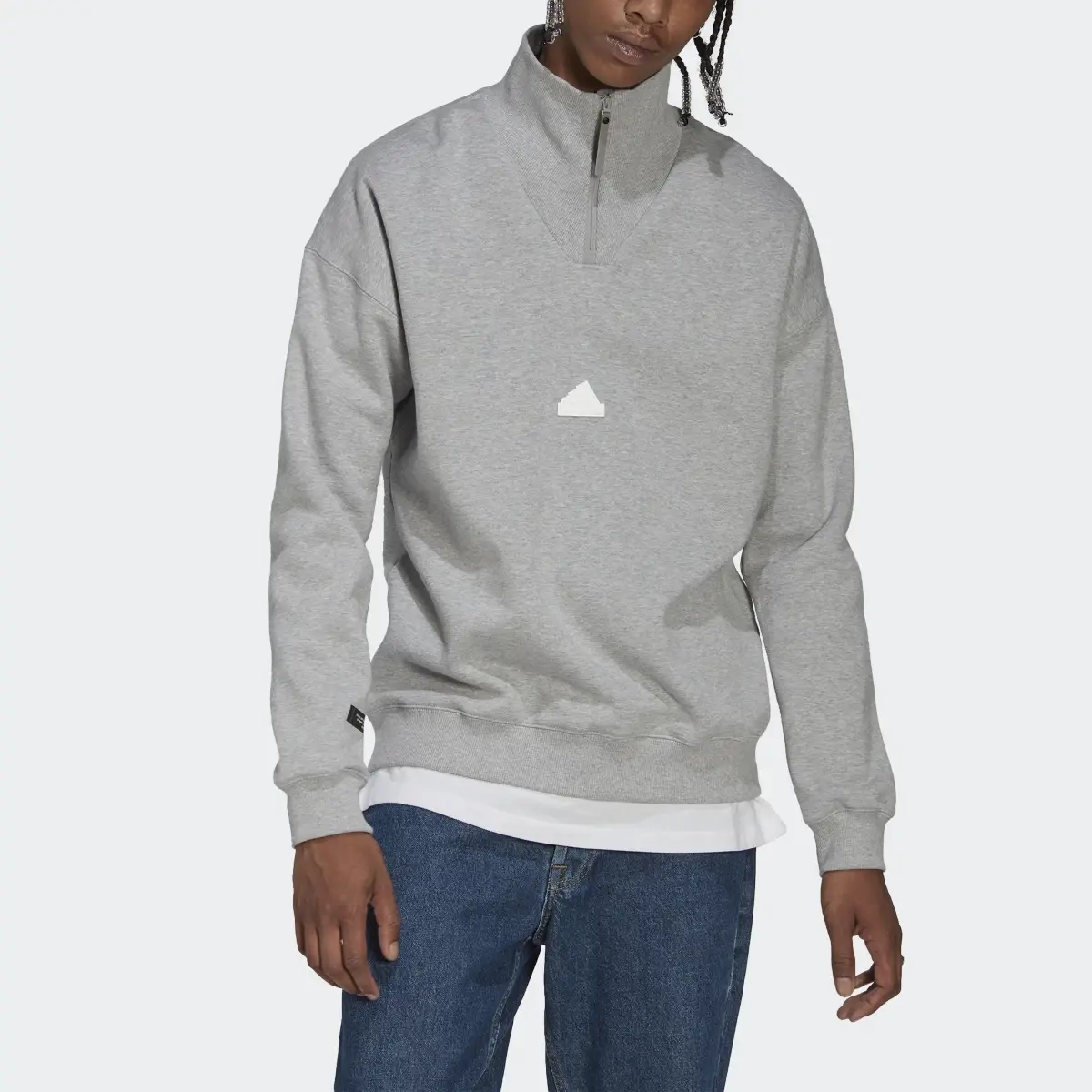 Adidas 1/4 Zip Sweatshirt. 1