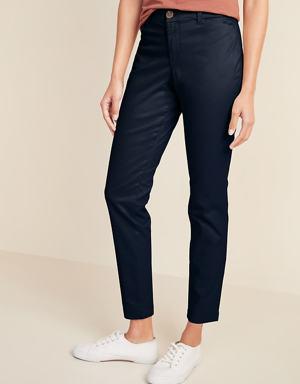 Mid-Rise Skinny Everyday Khakis for Women blue