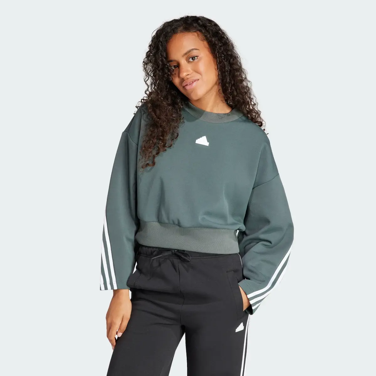 Adidas Future Icons 3-Stripes Sweatshirt. 2