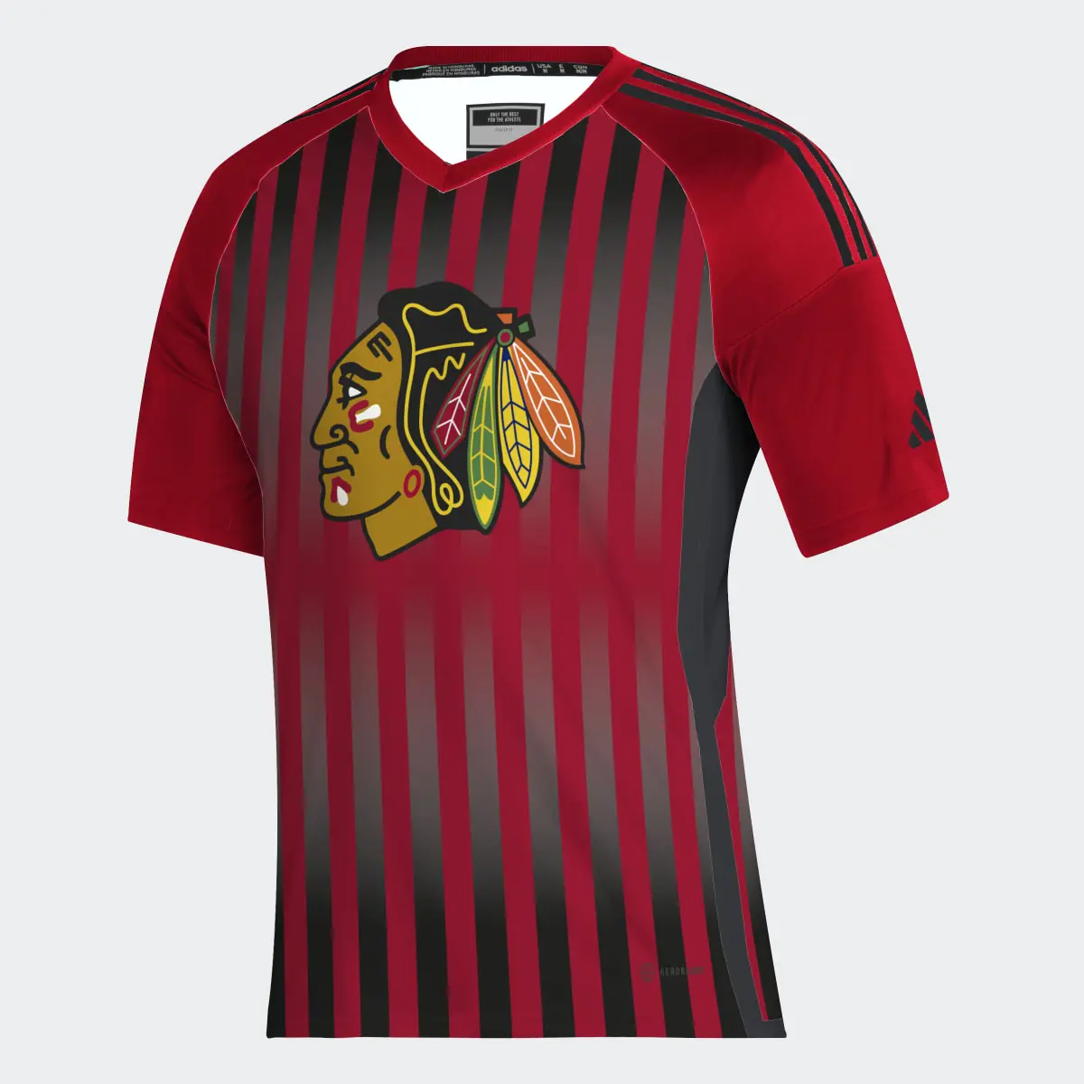 Adidas Blackhawks Hockey Tee. 1