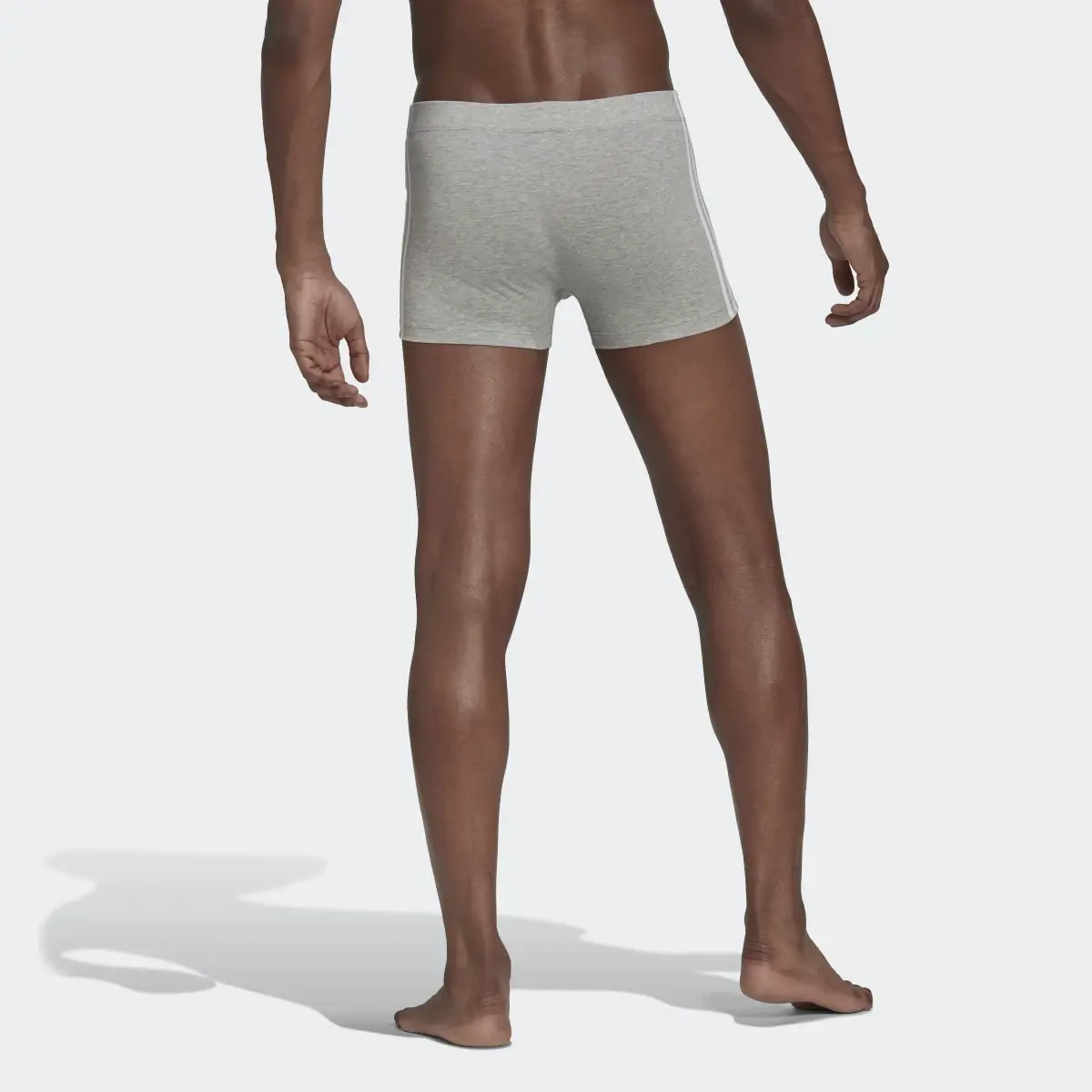 Adidas Comfort Flex Cotton 3-Stripes Trunk Briefs (3 pairs). 2