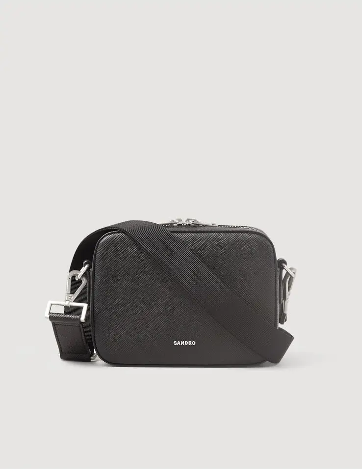 Sandro Small saffiano leather bag. 1