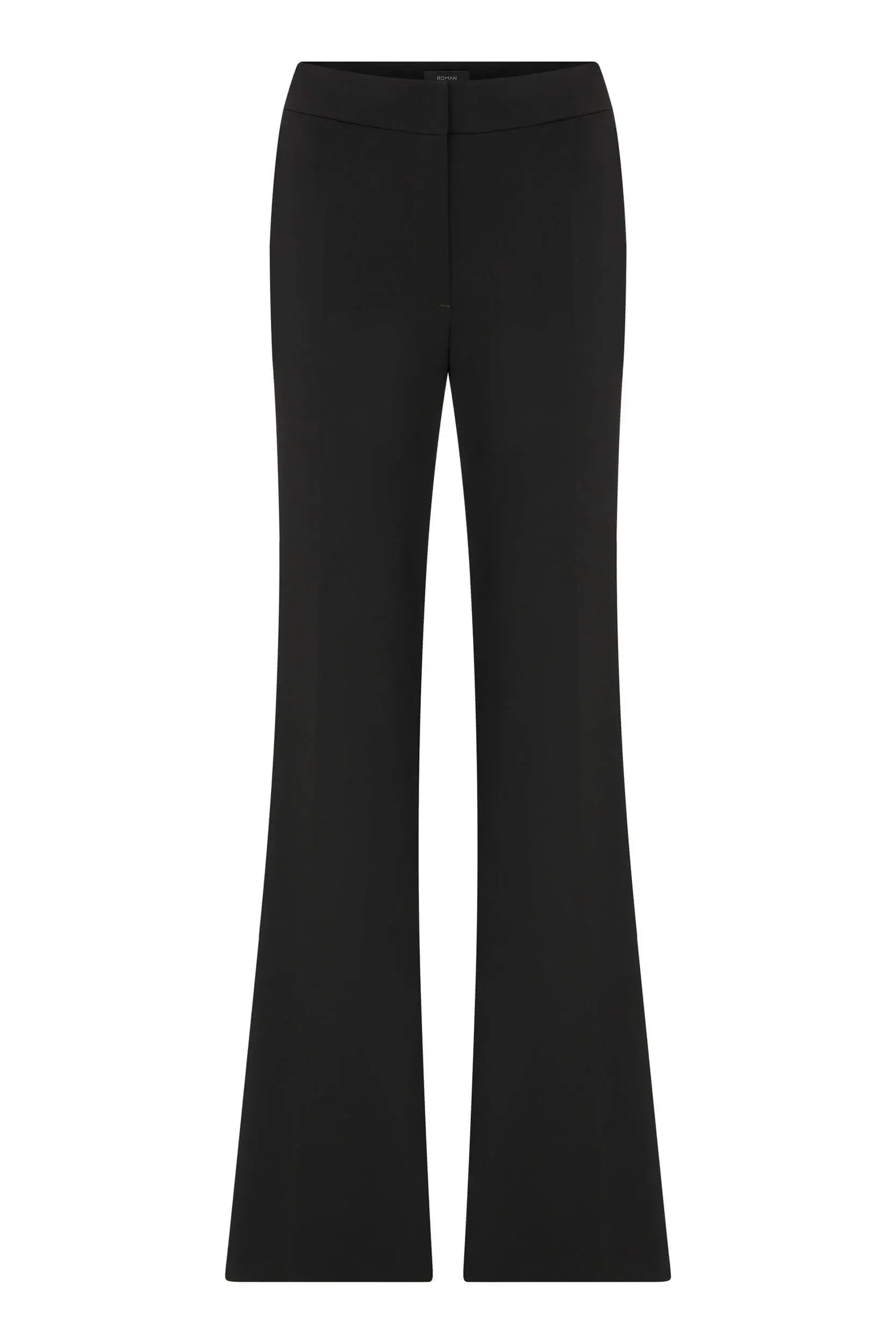 Roman Wide Leg Black Pants - 4 / BLACK. 1