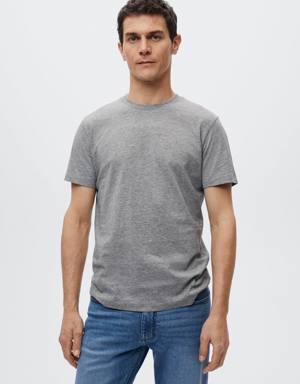 Mango Basic-T-Shirt aus nachhaltiger Baumwolle