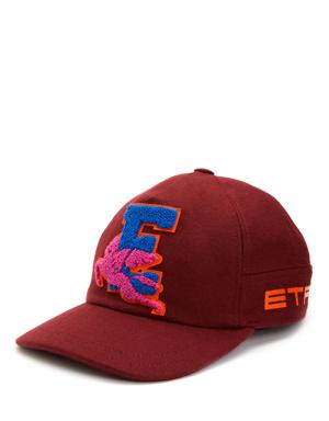Bordo Logolu Erkek Yün Şapka