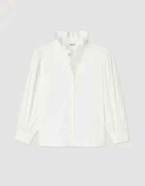 Cotton shirt with fancy collar Login to add to Wish list