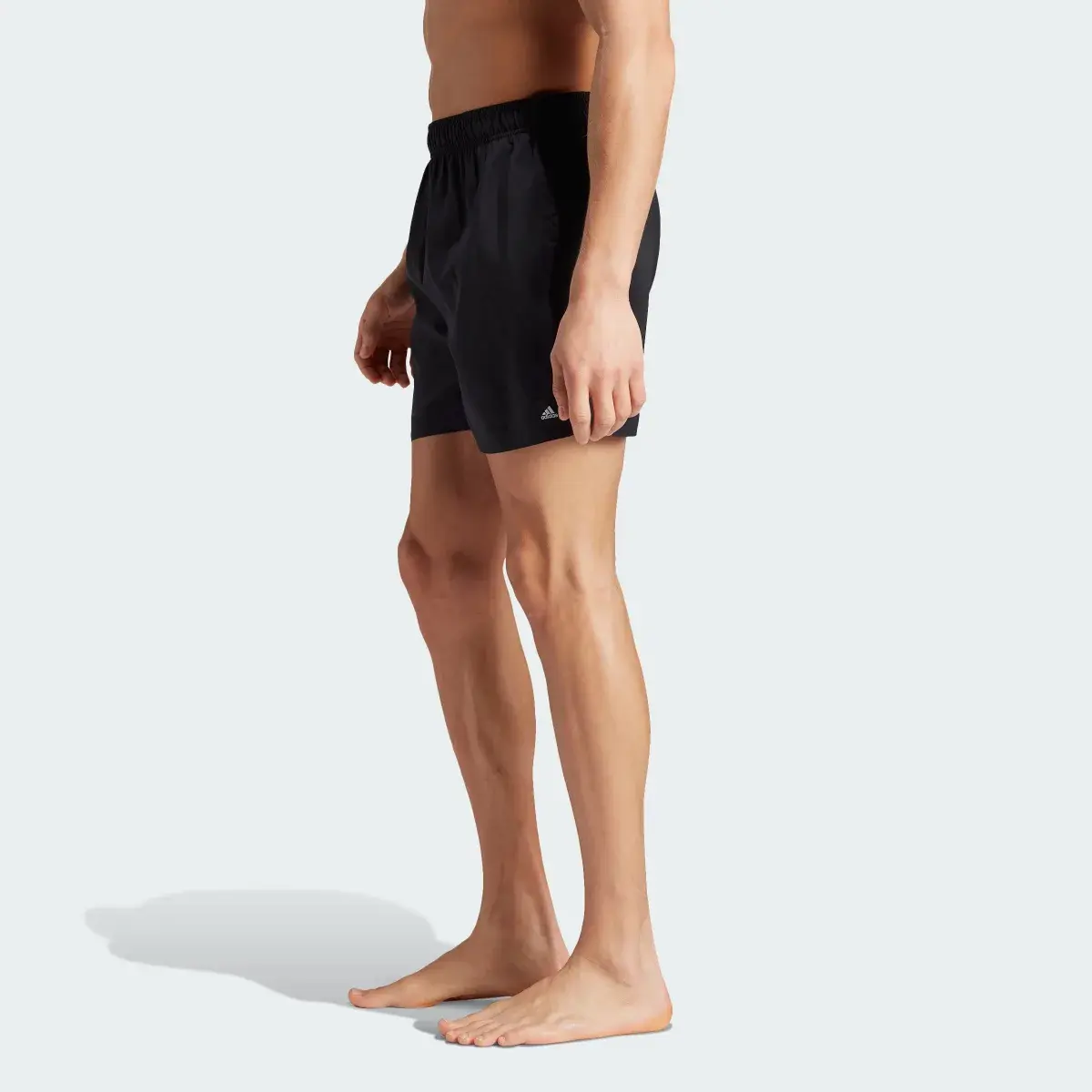 Adidas Solid CLX Short-Length Swim Shorts. 2