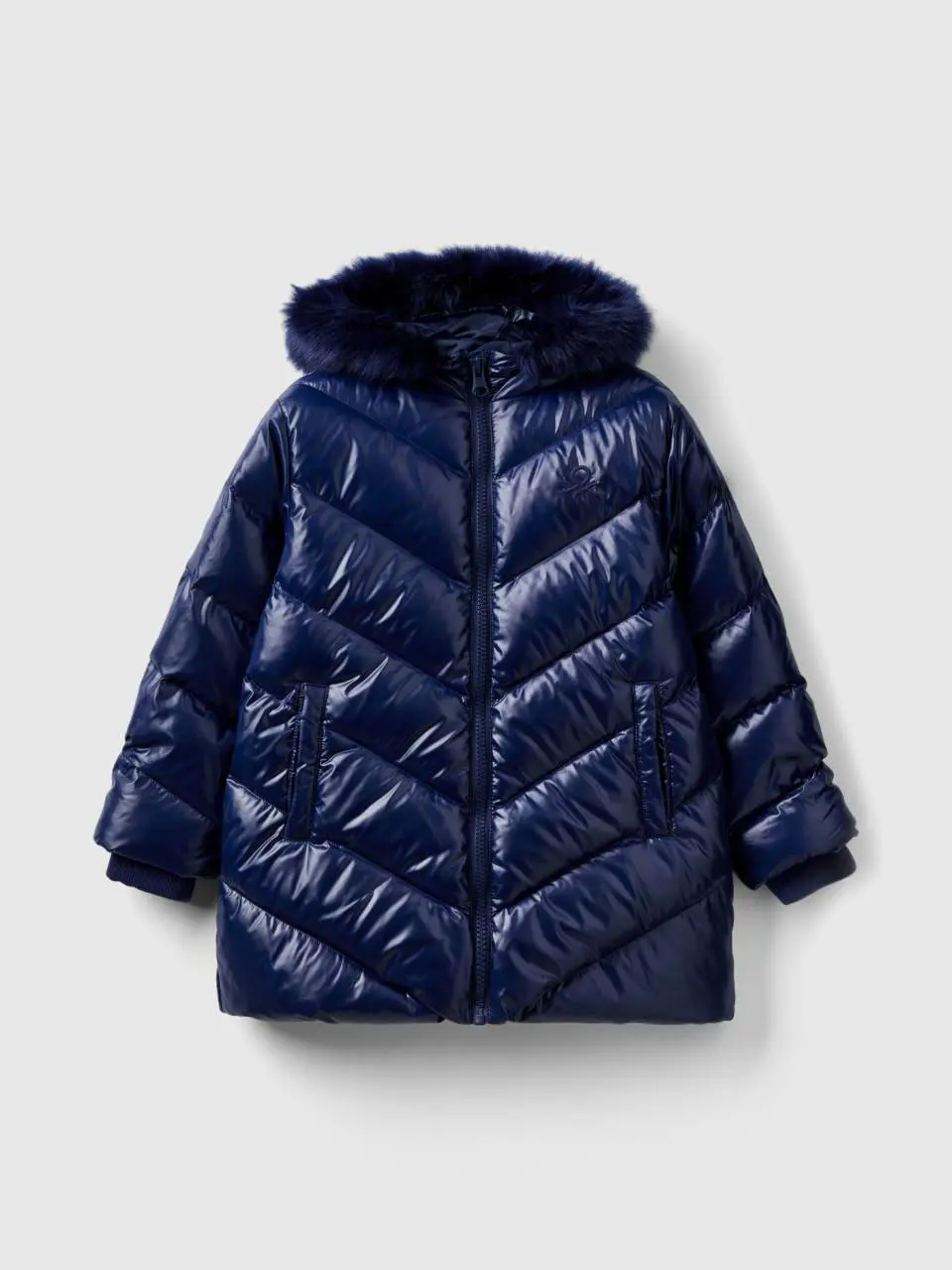 Benetton "rain defender" padded jacket with hood. 1