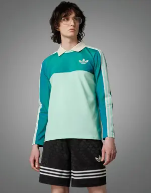 Adidas Adicolor 70s Long Sleeve Vintage Polo Shirt