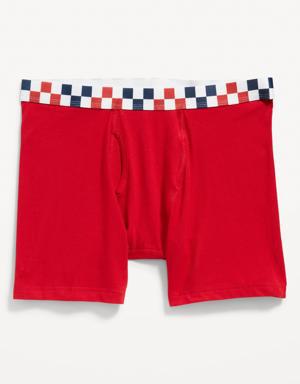 Printed Built-In Flex Boxer-Brief Underwear for Men -- 6.25-inch inseam multi