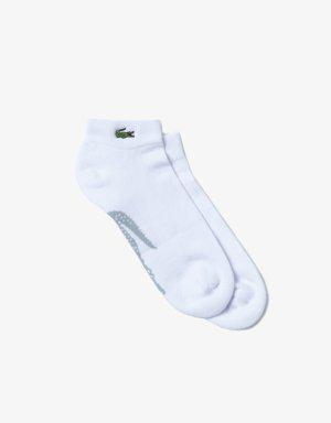Unisex Baskılı Beyaz Çorap