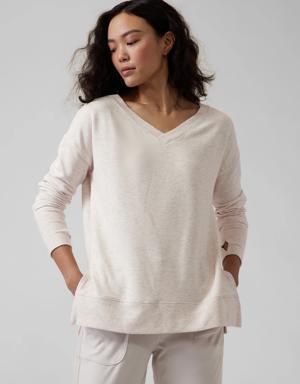 Coaster Luxe V&#45Neck Sweatshirt brown