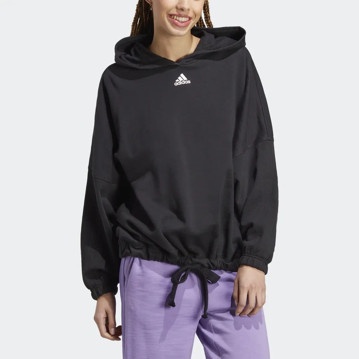 Adidas Sweat-shirt à capuche oversize et polyvalent Dance. 1