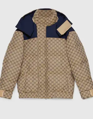 GG canvas goose down jacket