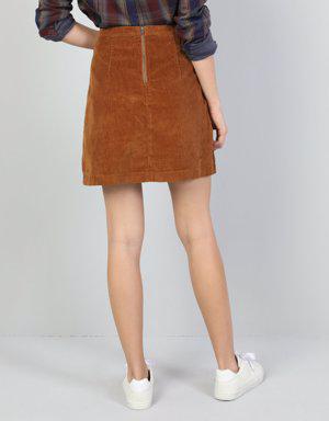 Brown Woman Skirt