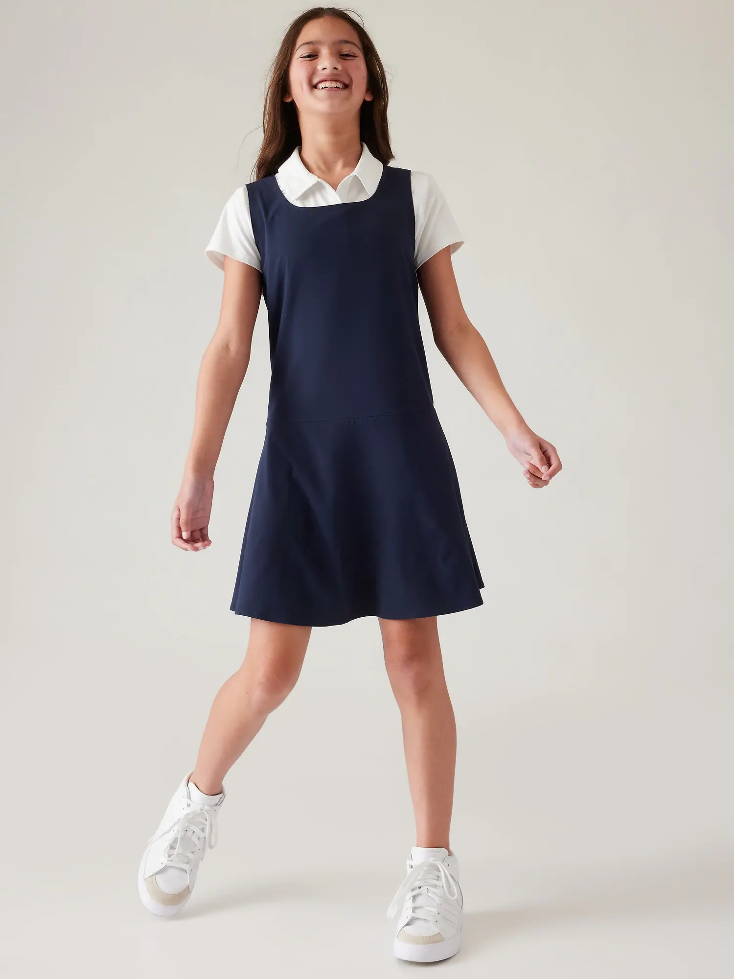 Athleta Girl School Day Dress blue. 1