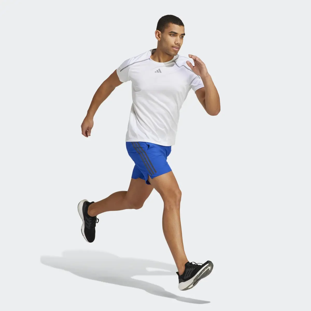 Adidas Run Icon Full Reflective 3-Stripes Shorts. 3