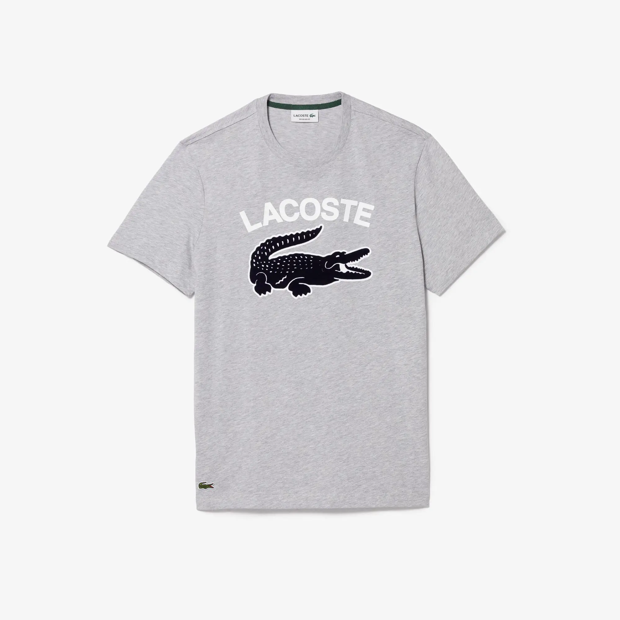 Lacoste T-shirt homme regular fit avec imprimé crocodile XL Lacoste. 2