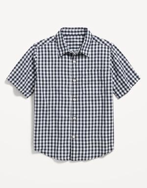 Short-Sleeve Printed Poplin Shirt for Boys multi