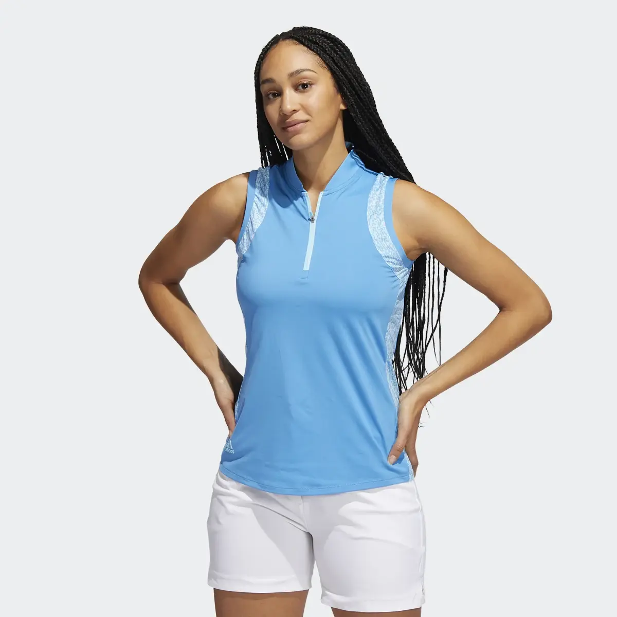 Adidas Ultimate365 Sleeveless Polo Shirt. 2