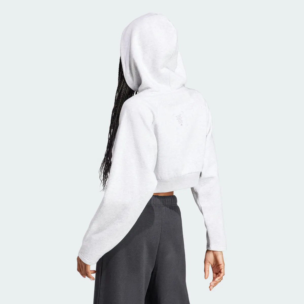 Adidas The Safe Place Crop Hoodie. 3