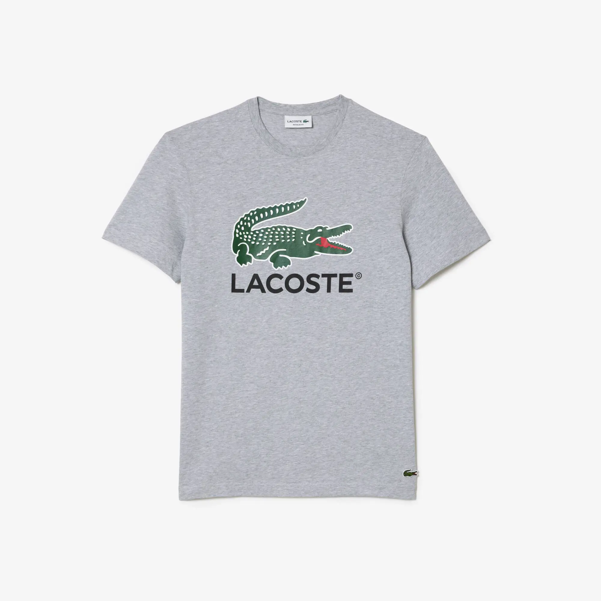 Lacoste T-shirt com estampado de assinatura em jersey de algodão. 2