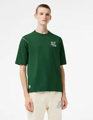 Lacoste T-shirt em jersey grosso Lacoste Sport Roland Garros Edition para homem