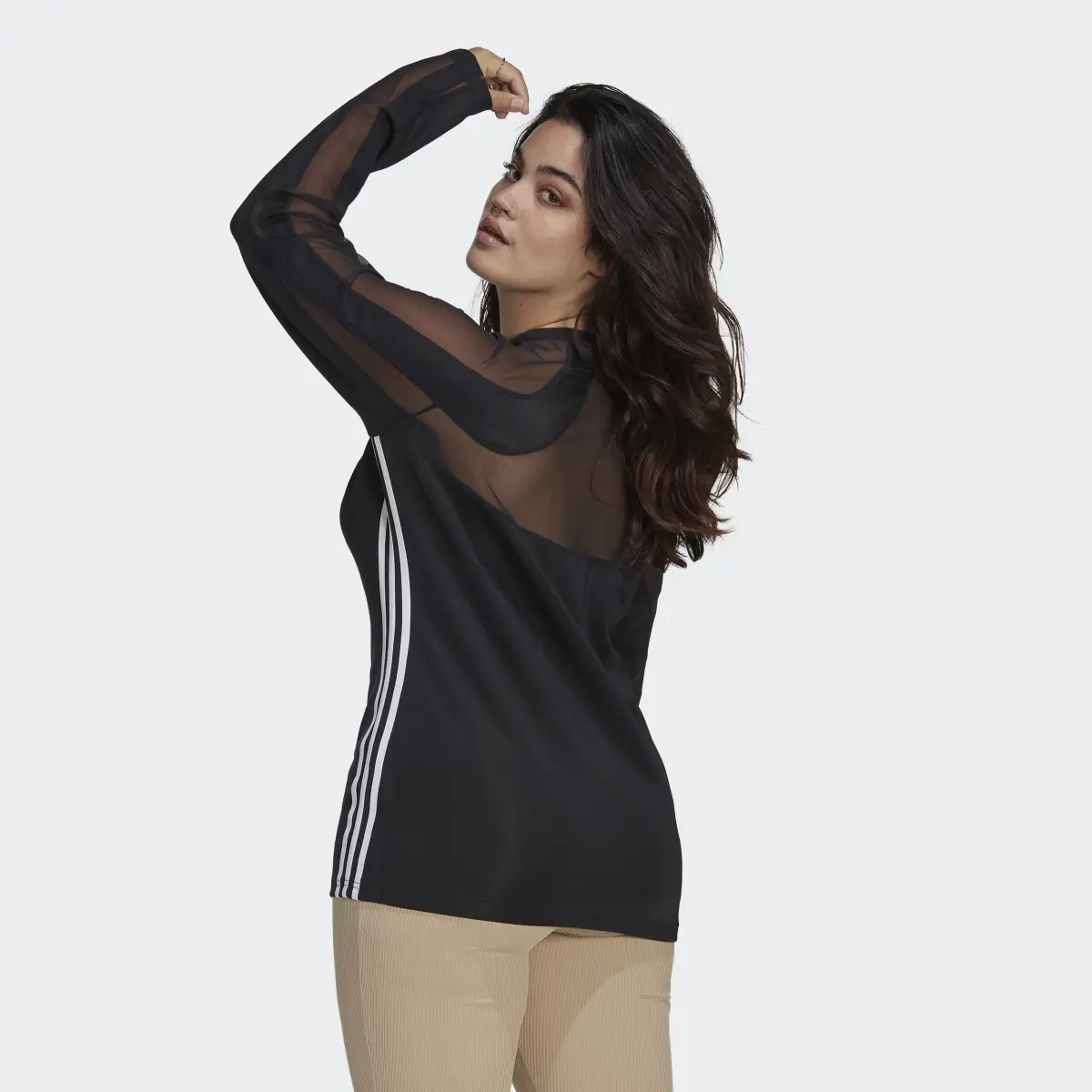 Adidas Centre Stage Mesh Top (Plus Size). 3