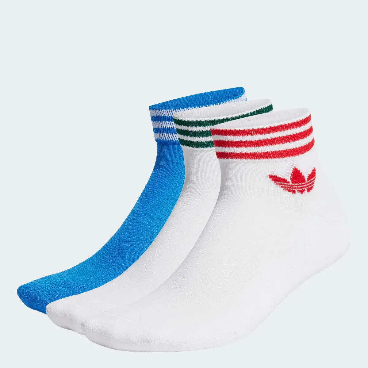 Adidas Island Club Trefoil Ankle Socks 3 Pairs. 1