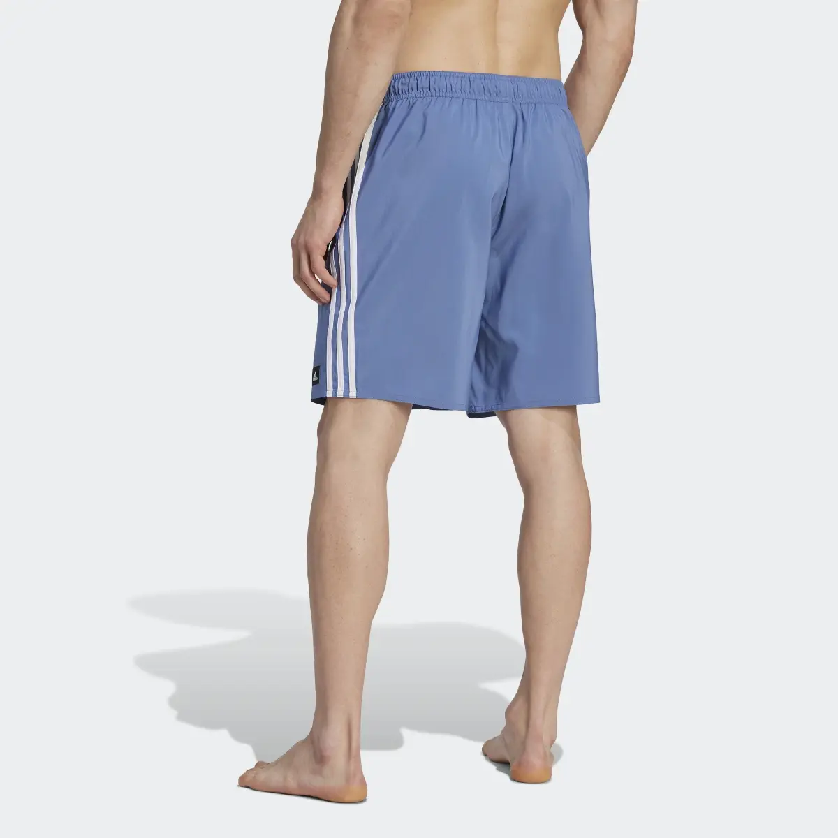 Adidas 3-Stripes CLX Swim Shorts. 2