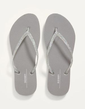 Flip-Flop Sandals for Women (Partially Plant-Based) silver