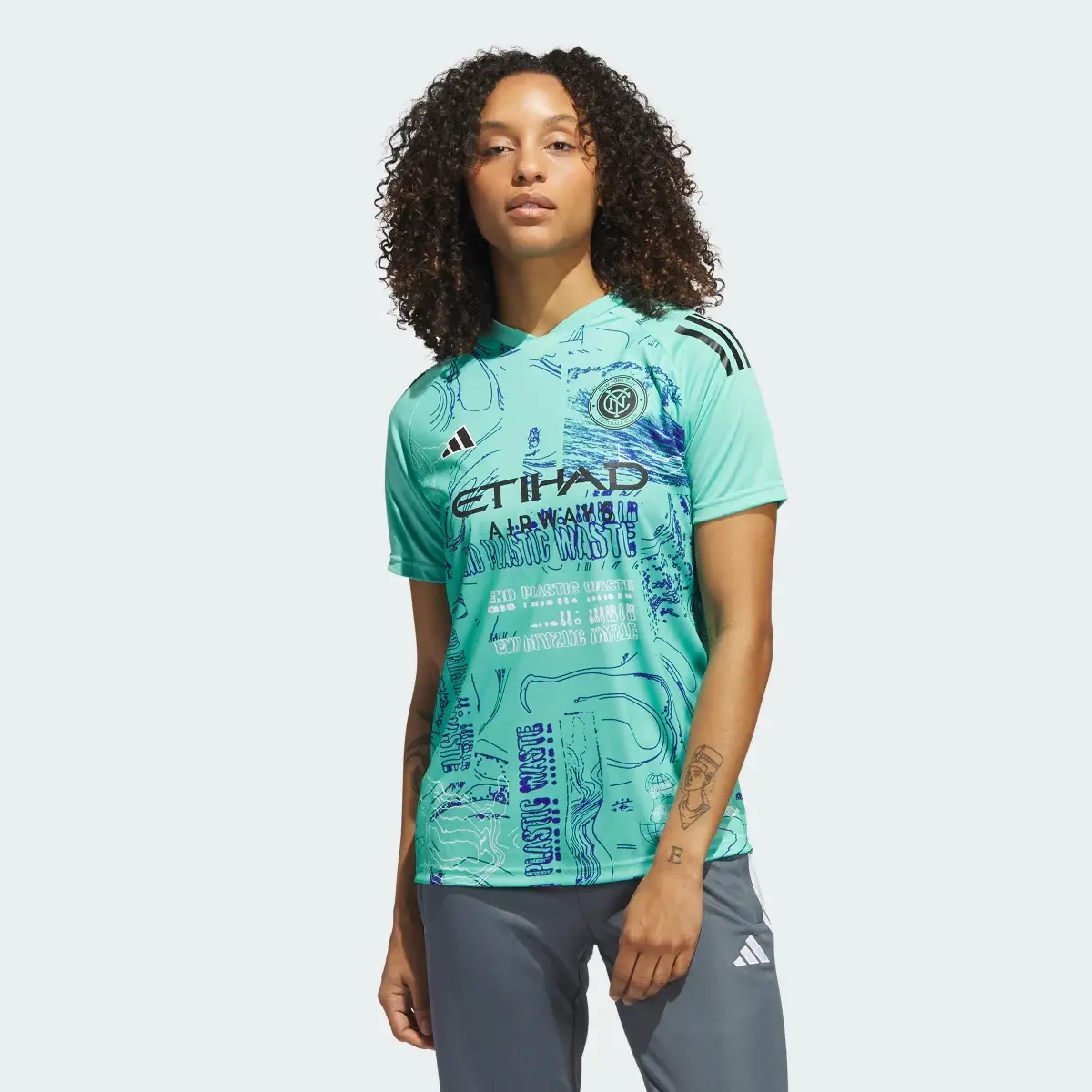 Adidas New York City FC One Planet Jersey. 2