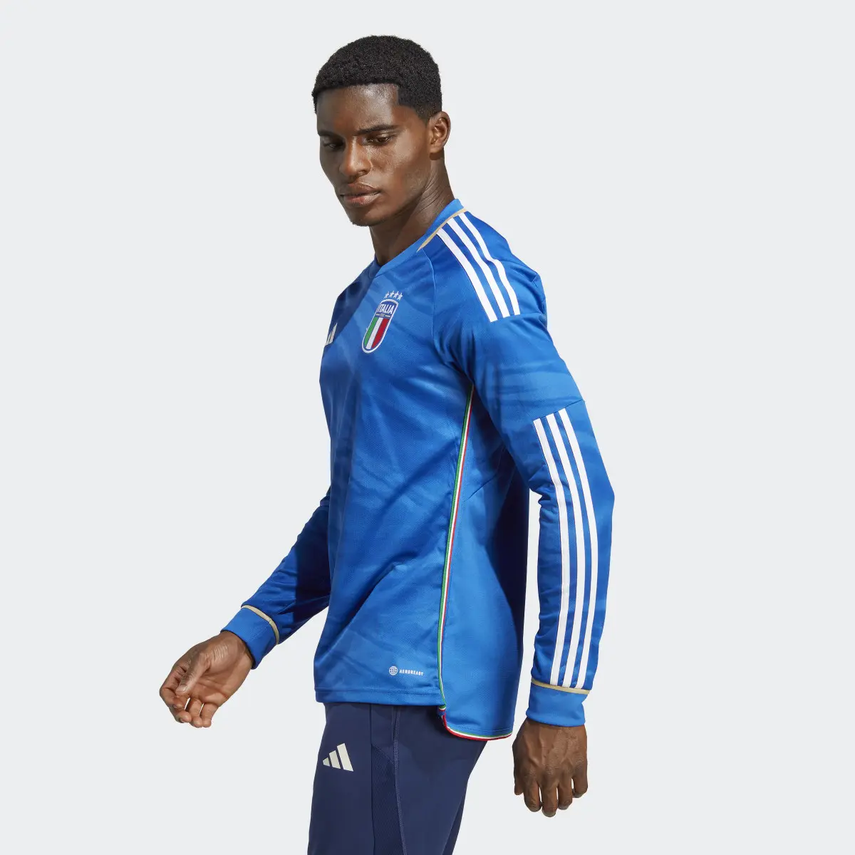 Adidas MAILLOT DOMICILE MANCHES LONGUES ITALIE 2023. 3
