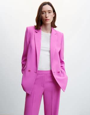 Suit blazer with buttons 
