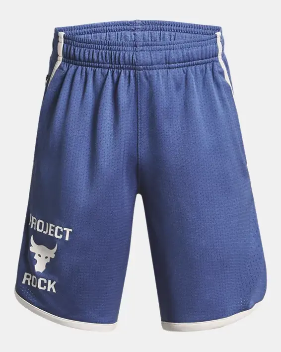 Under Armour Boys' Project Rock Mesh Shorts. 1