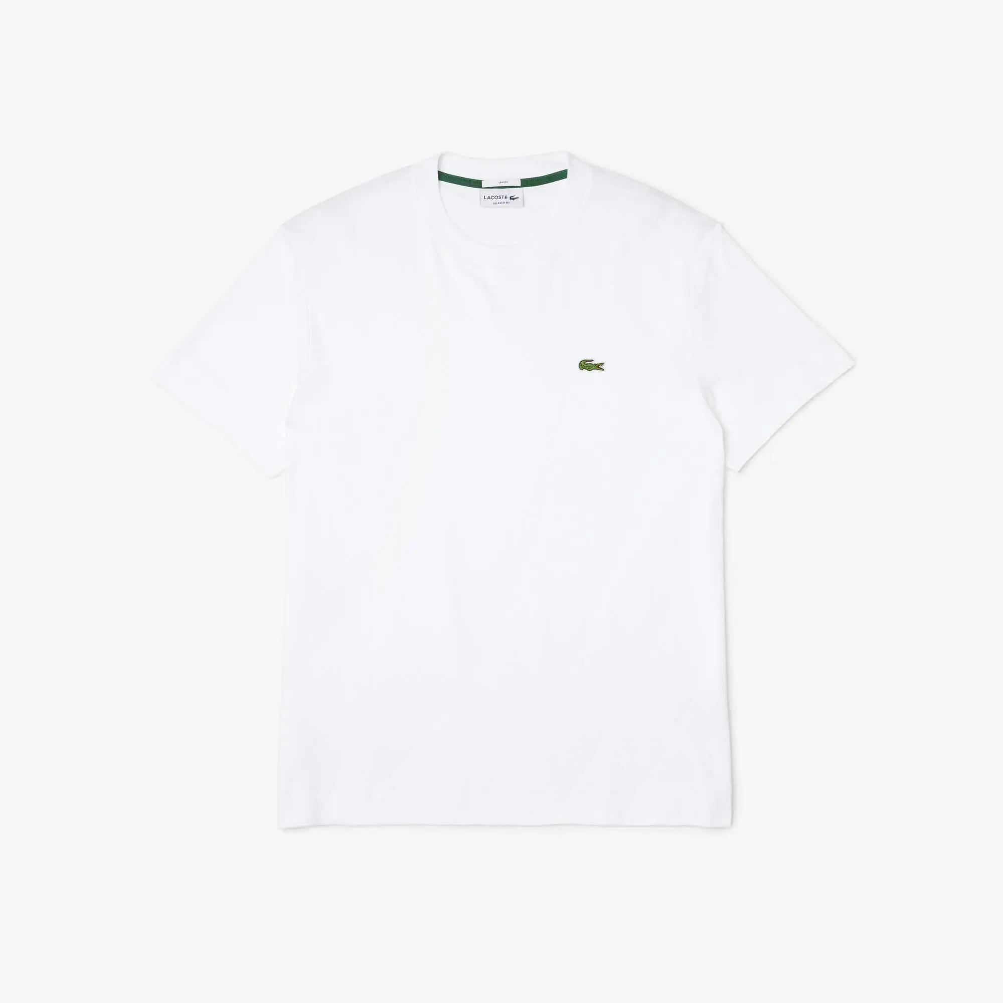 Lacoste T-shirt de Algodão Orgânico com Decote Redondo Unissexo. 2