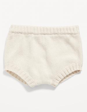 Ruffled Sweater-Knit Bloomer Shorts for Baby beige