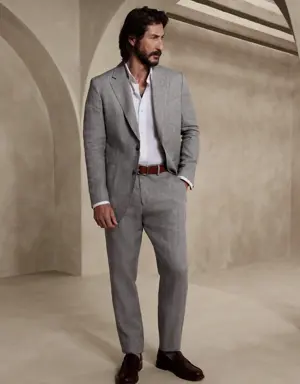 Rene Linen Suit Pant gray