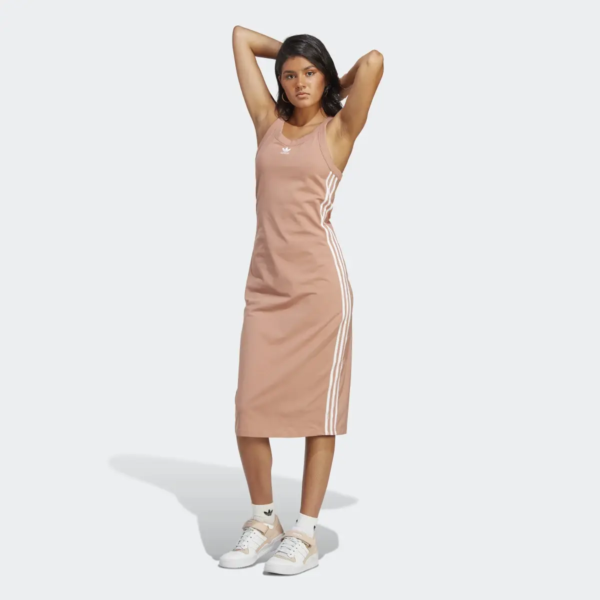 Adidas Adicolor Classics 3-Stripes Long Tank Dress. 2