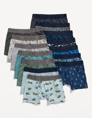 Old Navy Boxer-Briefs Underwear Variety 14-Pack for Boys blue