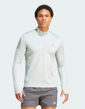 Adidas Own the Run 1/4 Zip Long Sleeve Sweatshirt