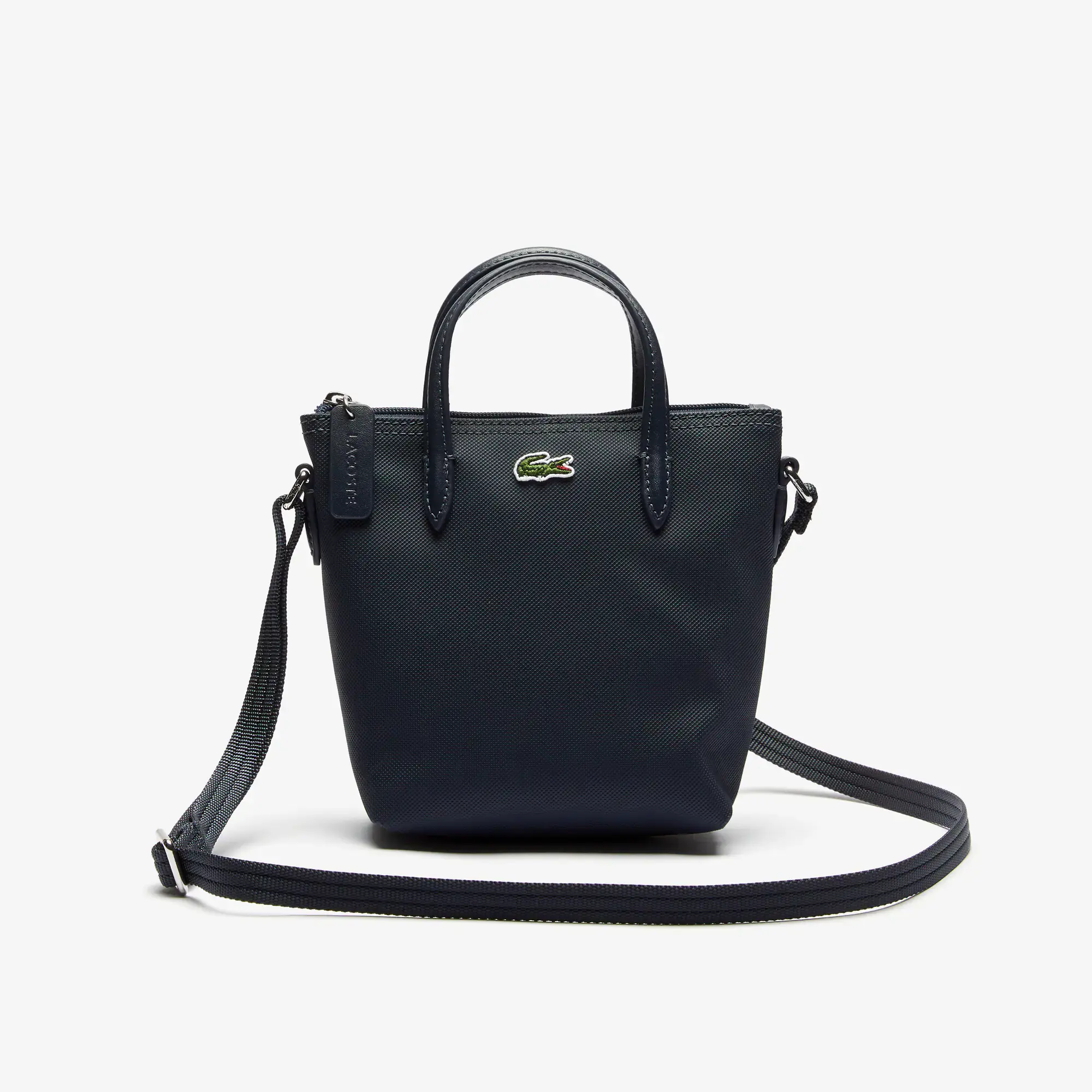 Lacoste Women's L.12.12 Concept Petit Piqué Canvas Mini Zip Tote. 2