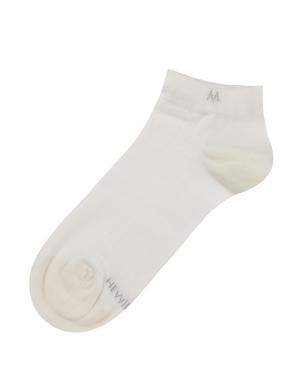 Pamuklu Beyaz Kısa Sneaker Çorabı