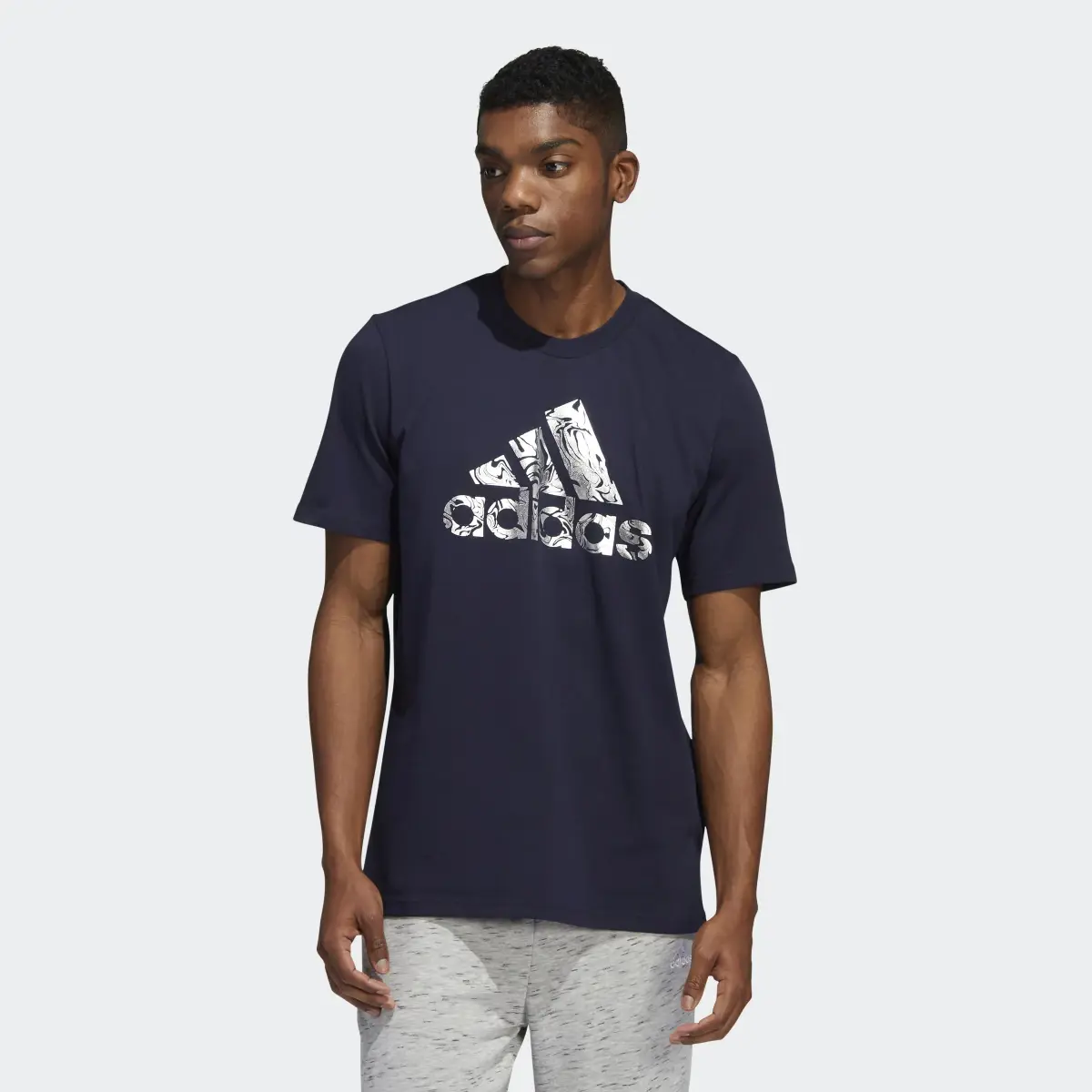 Adidas Liquid Foil Badge of Sport Graphic Tee. 2