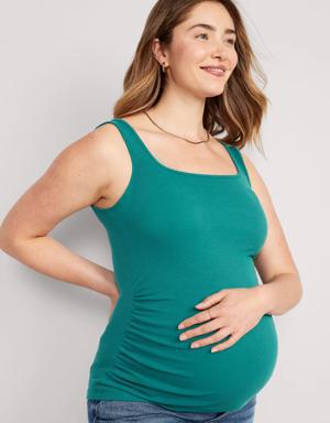 Old Navy Maternity Square-Neck Tank Top blue