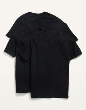 Soft-Washed Crew-Neck T-Shirt 5-Pack black