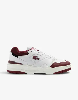 Lacoste Men’s Lineshot Mesh Collar Leather Trainers