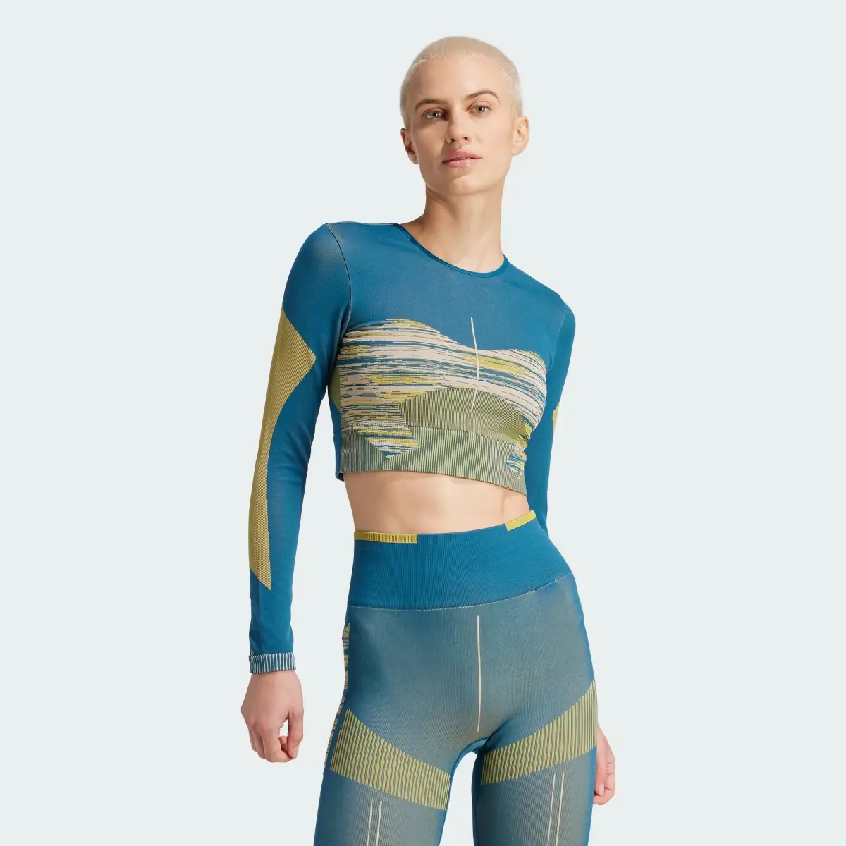 Adidas by Stella McCartney TrueStrength Seamless Yoga Long Sleeve Top. 2